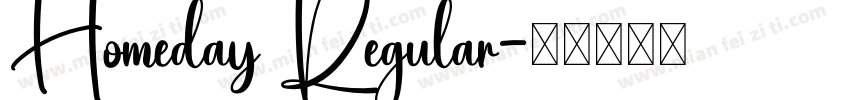 Homeday Regular字体转换